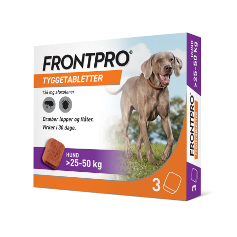 FRONTPRO® tyggetabletter – Effektiv beskyttelse til hunde